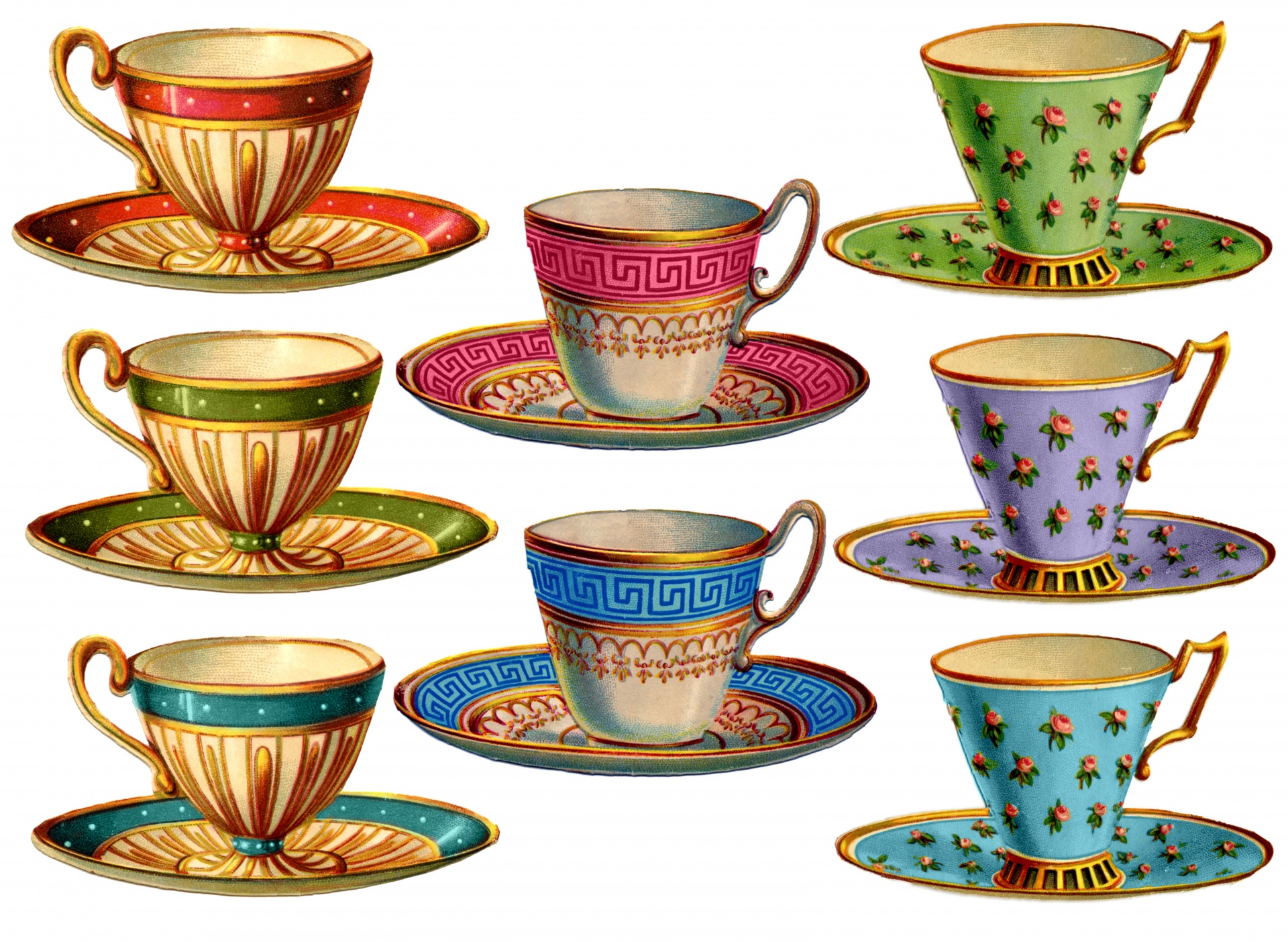 Vintage Tea Coffee Cups