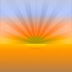 Abstract Sunset Illustration