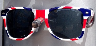 Blue Red White Fashion Sunglasses
