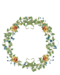 Floral Wreath Flowers Frame Clipart