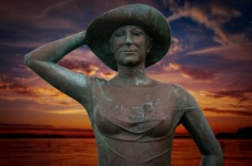 Bronze Statue, Woman Statue, Art