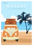 California USA Travel Poster