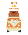 Camper Van Travel Poster