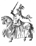 Clipart Knight Horse Illustration