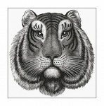 Clipart Tiger Cat Illustration