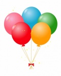 Colorful Party Balloons Clipart