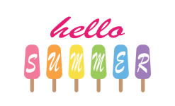 Colorful Popsicles Summer Backdrop