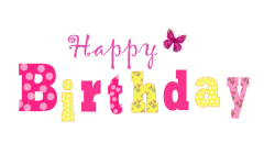 Happy Birthday Colorful Typography