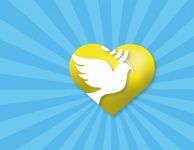 Heart With Dove Of Peace
