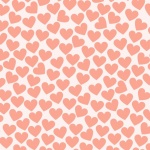 Hearts Pattern Background Apricot
