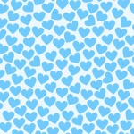 Hearts Pattern Background Blue