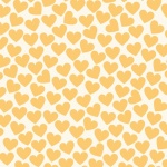 Hearts Pattern Background Yellow