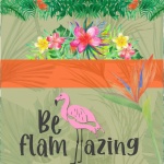 Tropical Paradise Flamingo Poster