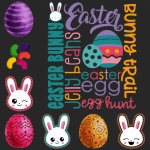 Easter Subway Words Collage