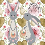 Cute Easter Bunny Egg Hunt Poster