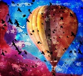 Hot Air Balloon Fantasy Poster