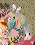 Spring Bunny Contemporary Poster