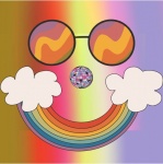 1980 Rainbow Smile Retro Sunglasses
