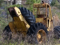 Grunge Rusty Abandoned Tractor