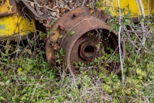 Rusty Tractor Wheel
