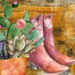 Cowboy Boots And Cactus