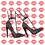 Girly Heels And Lips Poster