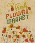 Flower Market Autumn Poster