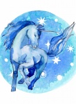 Watercolor Unicorn Art
