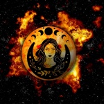 Solar Goddess Galaxy Illustration
