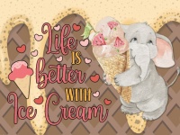 Ice Cream Elephant Poster