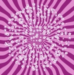 Retro Spiral Purple Pink Background