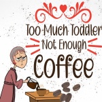 Funny Cartoon Coffee Illustration