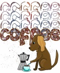 Dog And Coffee Poster