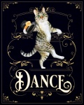 Top Hat Cat Dance Poster