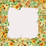 Sunflower Frame Temlate