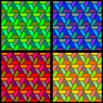 Triangle Geometric Grid Background