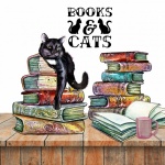 Books And Cats Saying Image