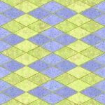 Checkered Rhombus Art Pattern