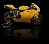 Motorcycle, Ducati 999, Yellow Motorcycl