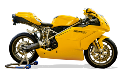 Motorcycle, Ducati 999, Yellow Motorcycl