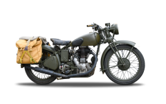 Motorcycle, Old Military Vehicle