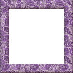 Paisley Picture Frame Purple Clipart