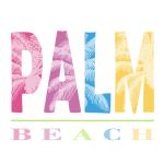 Palm Beach Retro Background
