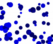 Random Blue Circles - Sparse