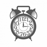 Retro Alarm Clock Clipart