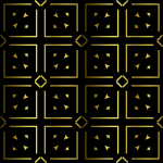 Seamless Pattern Gold Black