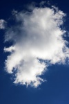 Single Rounded White Cloud In Sky