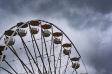 Storm Over Carnival Ride