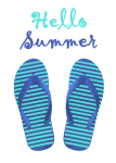 Summer Flip Flops Background