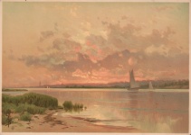 Sunset Shinnecock Bay Vintage